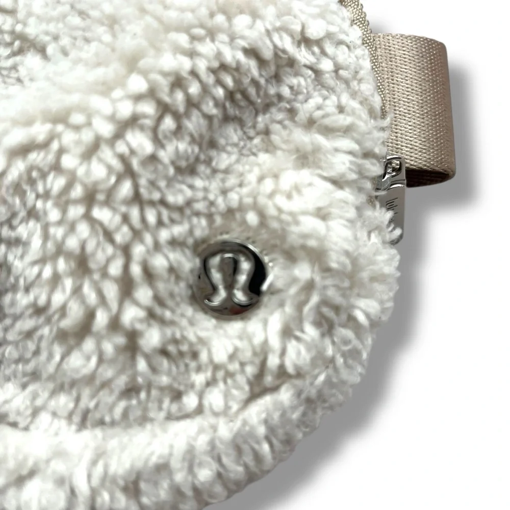 Lululemon Everywhere Fleece Belt Bag In Natural Ivory/ Trench Fanny Pack